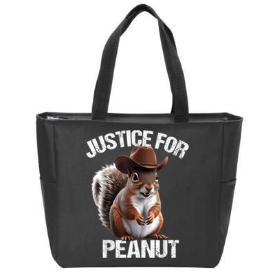 Justice For Peanut The Squirrel Peanut Squirrel Zip Tote Bag