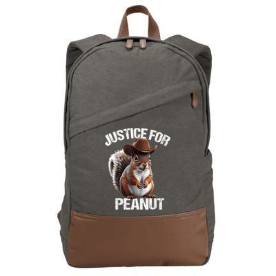 Justice For Peanut The Squirrel Peanut Squirrel Cotton Canvas Backpack