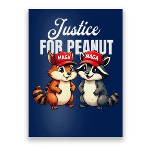 Justice For Peanut Raccoon Hat Lovers Funny Present Poster