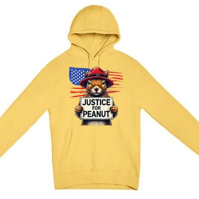 Justice For Peanut The Squirrel Premium Pullover Hoodie