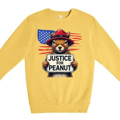 Justice For Peanut The Squirrel Premium Crewneck Sweatshirt