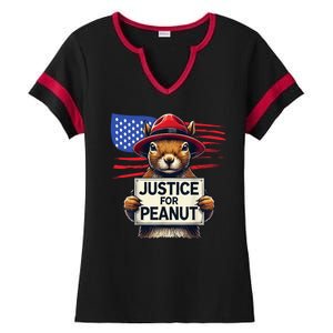 Justice For Peanut The Squirrel Ladies Halftime Notch Neck Tee