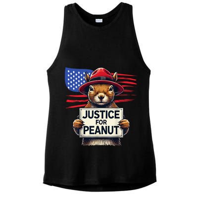 Justice For Peanut The Squirrel Ladies PosiCharge Tri-Blend Wicking Tank