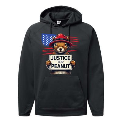 Justice For Peanut The Squirrel Performance Fleece Hoodie