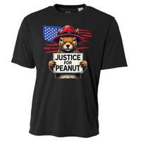 Justice For Peanut The Squirrel Cooling Performance Crew T-Shirt