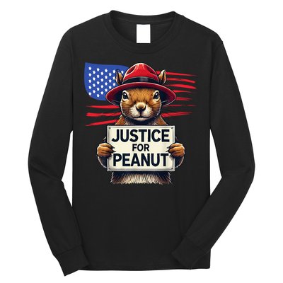 Justice For Peanut The Squirrel Long Sleeve Shirt