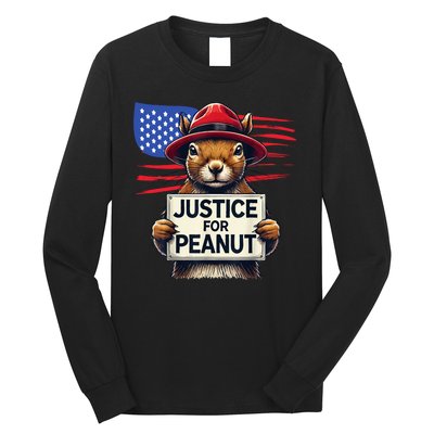 Justice For Peanut The Squirrel Long Sleeve Shirt