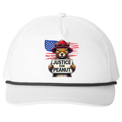 Justice For Peanut The Squirrel Snapback Five-Panel Rope Hat