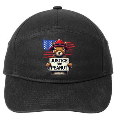 Justice For Peanut The Squirrel 7-Panel Snapback Hat