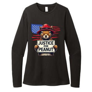 Justice For Peanut The Squirrel Womens CVC Long Sleeve Shirt