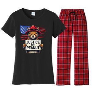 Justice For Peanut The Squirrel Women's Flannel Pajama Set