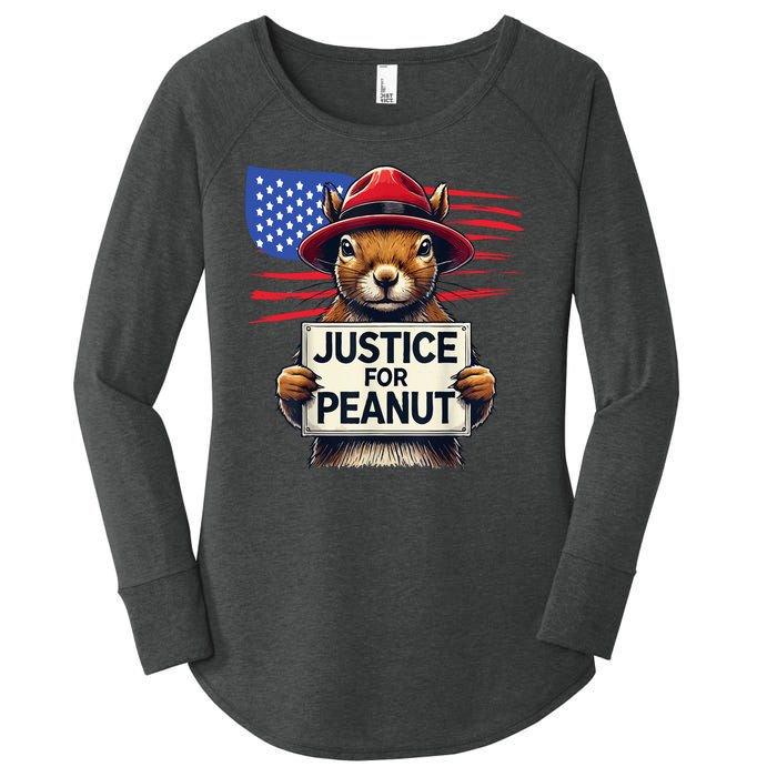 Justice For Peanut The Squirrel Women's Perfect Tri Tunic Long Sleeve Shirt