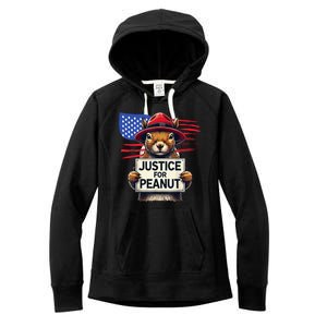 Justice For Peanut The Squirrel Women's Fleece Hoodie