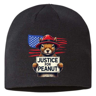 Justice For Peanut The Squirrel Sustainable Beanie