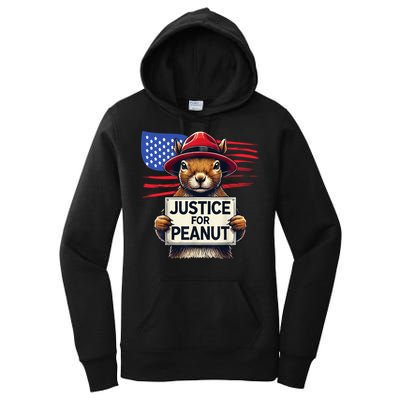 Justice For Peanut The Squirrel Women's Pullover Hoodie