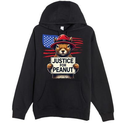 Justice For Peanut The Squirrel Premium Pullover Hoodie