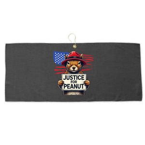 Justice For Peanut The Squirrel Large Microfiber Waffle Golf Towel