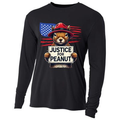 Justice For Peanut The Squirrel Cooling Performance Long Sleeve Crew