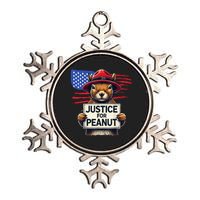 Justice For Peanut The Squirrel Metallic Star Ornament