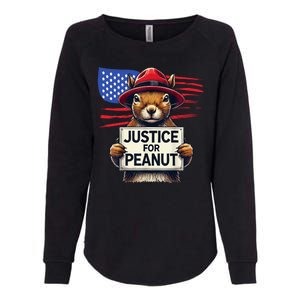 Justice For Peanut The Squirrel Womens California Wash Sweatshirt