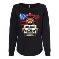 Justice For Peanut The Squirrel Womens California Wash Sweatshirt