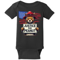 Justice For Peanut The Squirrel Baby Bodysuit