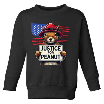 Justice For Peanut The Squirrel Toddler Sweatshirt