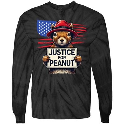 Justice For Peanut The Squirrel Tie-Dye Long Sleeve Shirt