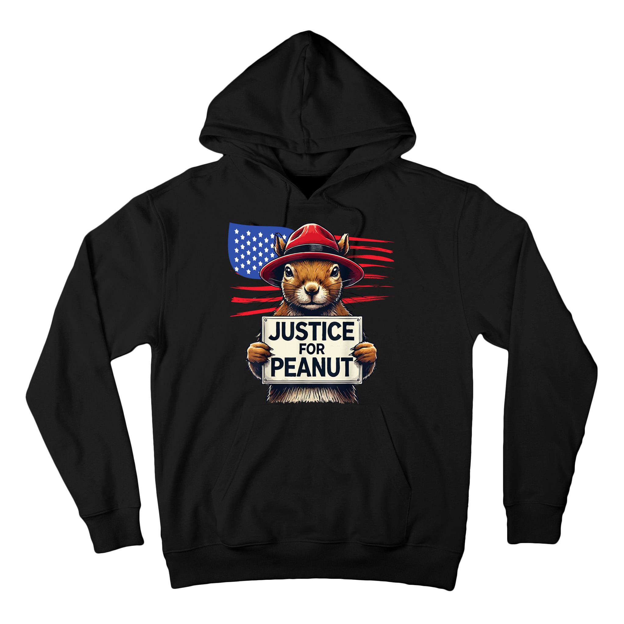 Justice For Peanut The Squirrel Tall Hoodie