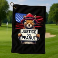 Justice For Peanut The Squirrel Golf Towel