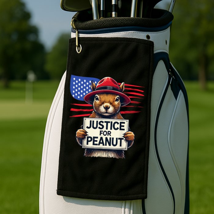 Justice For Peanut The Squirrel Golf Towel