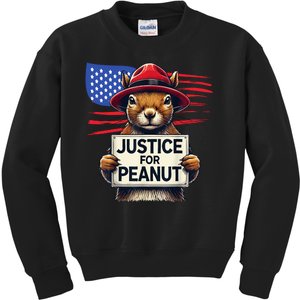 Justice For Peanut The Squirrel Kids Sweatshirt