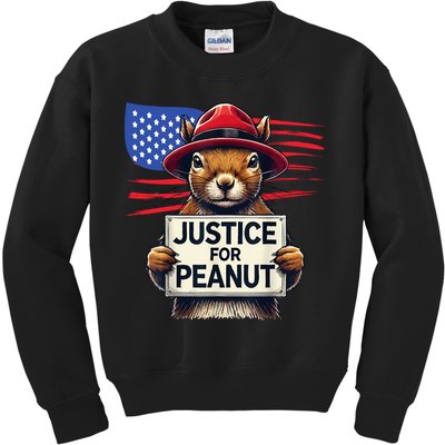 Justice For Peanut The Squirrel Kids Sweatshirt