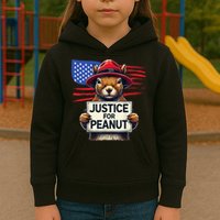 Justice For Peanut The Squirrel Kids Hoodie