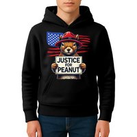 Justice For Peanut The Squirrel Kids Hoodie