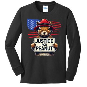 Justice For Peanut The Squirrel Kids Long Sleeve Shirt