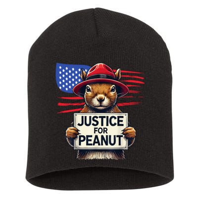 Justice For Peanut The Squirrel Short Acrylic Beanie