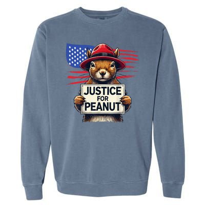 Justice For Peanut The Squirrel Garment-Dyed Sweatshirt