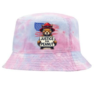 Justice For Peanut The Squirrel Tie-Dyed Bucket Hat