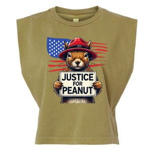 Justice For Peanut The Squirrel Garment-Dyed Women's Muscle Tee