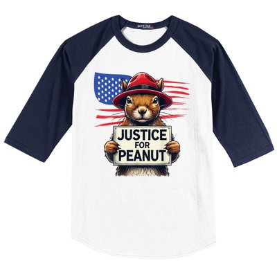 Justice For Peanut The Squirrel Baseball Sleeve Shirt