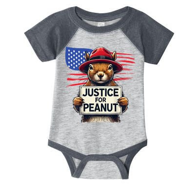 Justice For Peanut The Squirrel Infant Baby Jersey Bodysuit