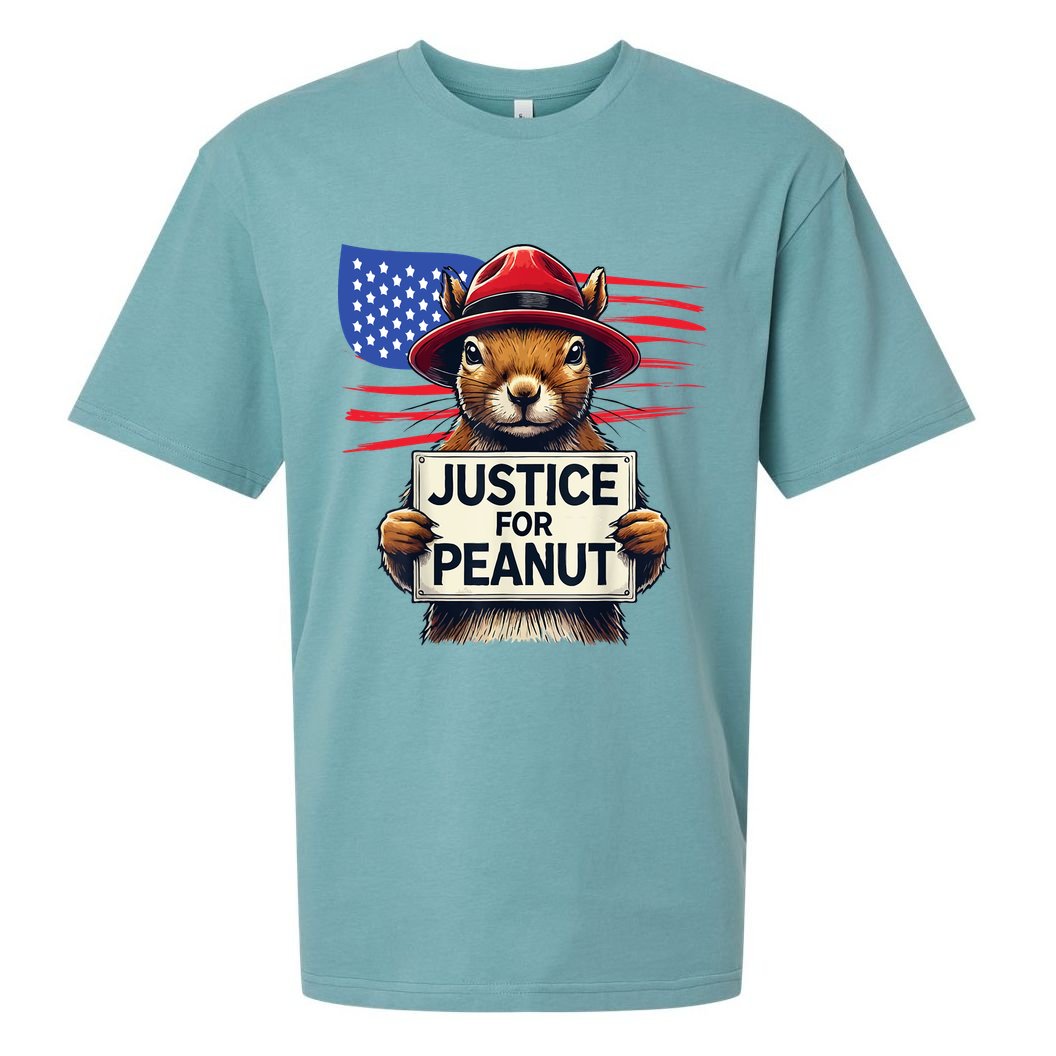 Justice For Peanut The Squirrel Sueded Cloud Jersey T-Shirt