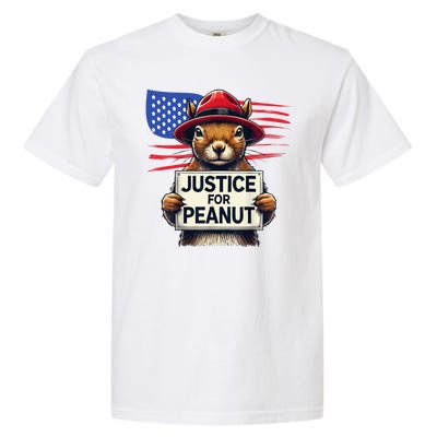 Justice For Peanut The Squirrel Garment-Dyed Heavyweight T-Shirt