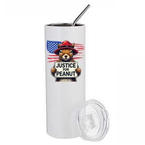 Justice For Peanut The Squirrel Stainless Steel Tumbler