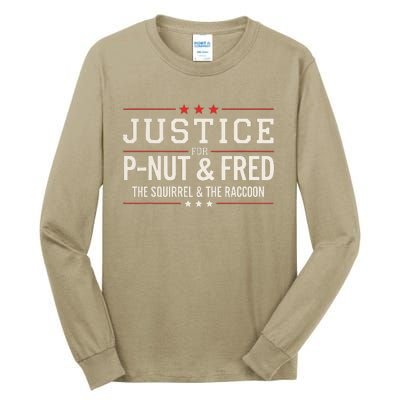 Justice For Peanut The Squirrel & Fred The Raccoon Tall Long Sleeve T-Shirt