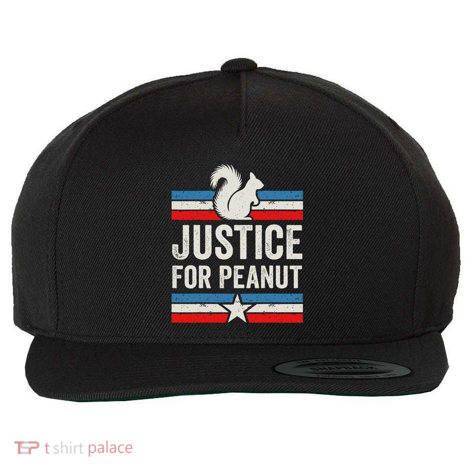 Justice For Peanut The Squirrels Wool Snapback Cap