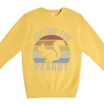 Justice For Peanut The Squirrel The Squirrel Pnut Premium Crewneck Sweatshirt