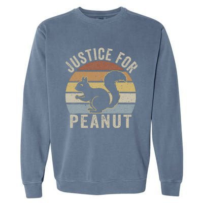 Justice For Peanut The Squirrel The Squirrel Pnut Garment-Dyed Sweatshirt