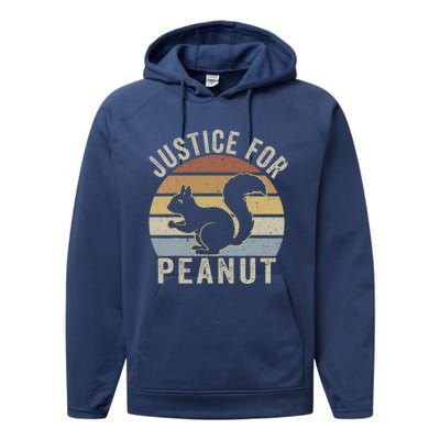 Justice For Peanut The Squirrel The Squirrel Pnut Performance Fleece Hoodie